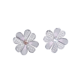 Peach Blossom Enamel Studs for Women